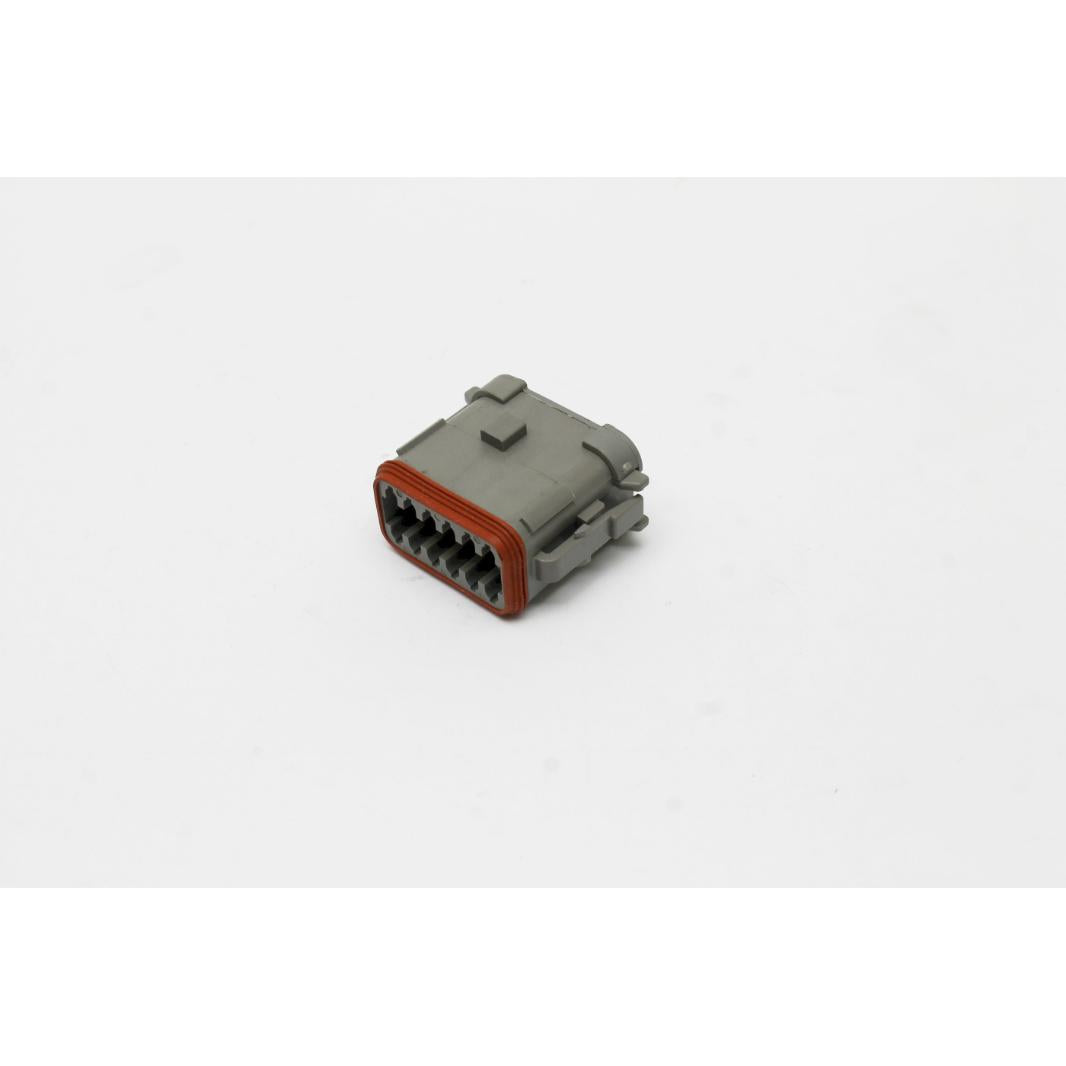 Genie Part # 119061, 119061GT - CONN, PLUG, 12 WAY, DEUTSCH, DT, GRAY