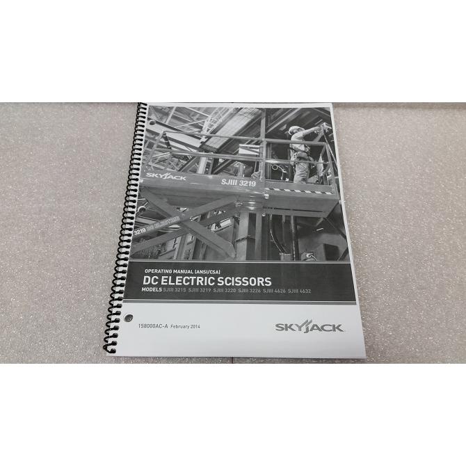 Skyjack Part # 158000 - Manual, Operating SJ3 (English