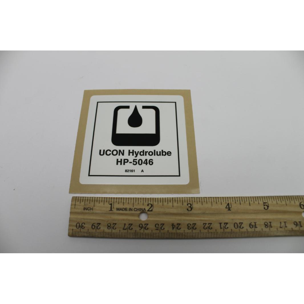 Genie Part # 82161, 82161GT - DECAL, LABEL, UCON HYDROLUBE