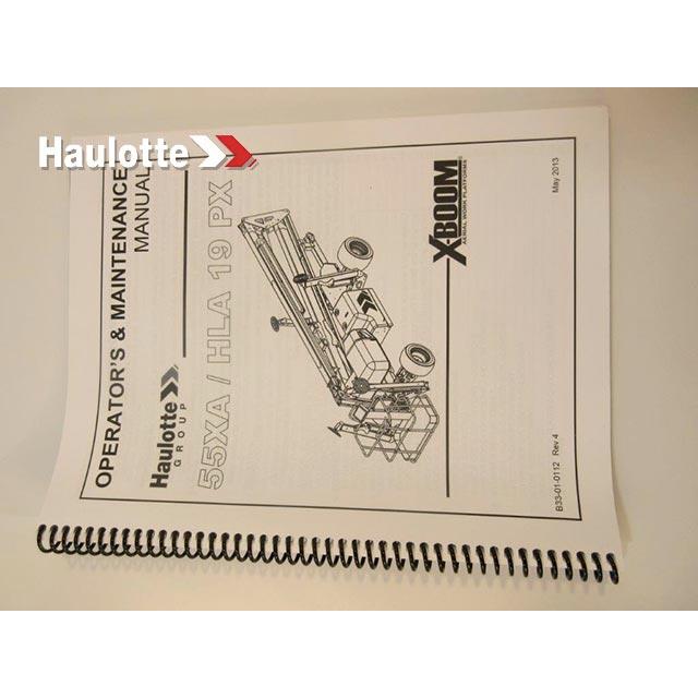 Haulotte Part # B33-01-0112 - Manual-Operation-55XA