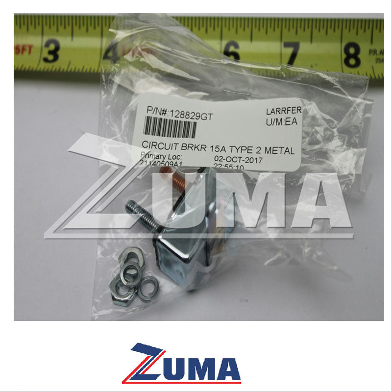 のん Genie Part # 128829, 128829GT - CIRCUIT BRKR 15A TYPE 2 METAL