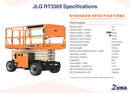 NEW 2025 JLG RT3369 Rough Terrain Scissor Lift (WITH OUTRIGGERS)