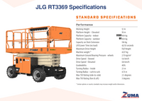 NEW 2025 JLG RT3369 Rough Terrain Scissor Lift (WITH OUTRIGGERS)
