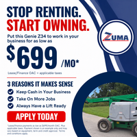 2019 Genie Z-34/22 IC 4x4 Boom Lift