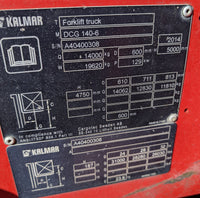 2014 Kalmar DCG140-6 Forklift For Sale