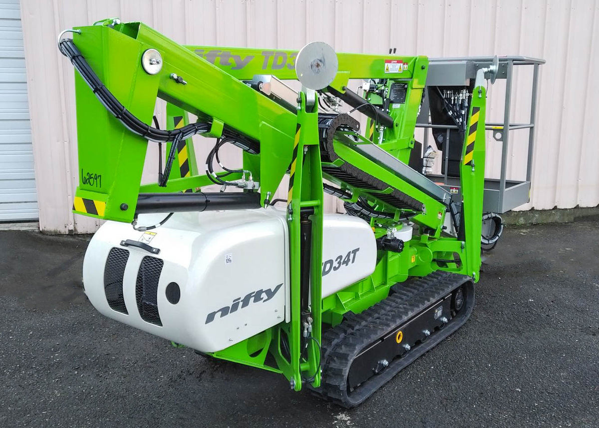 New Niftylift TD34T Crawler Boom Lift For Sale. In Stock.