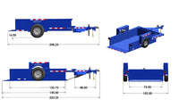 NEW Air-tow US12-55 Utility Drop Deck Trailer