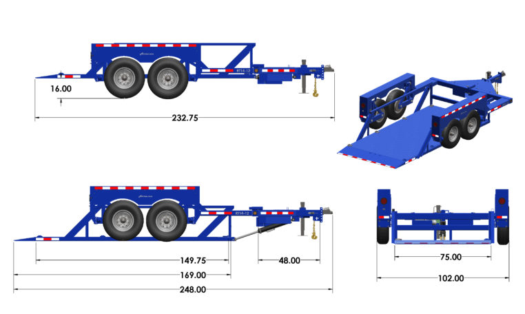 NEW Air-tow T14-12 Drop Deck Trailer