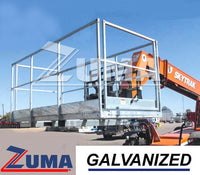 Galvanized 4x8 Telehandler Man Basket