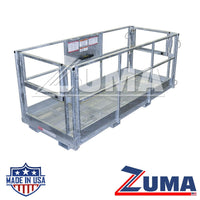 Galvanized 4x8 Telehandler Man Basket