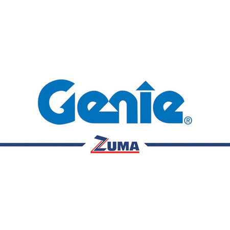 Genie logo with Zuma logo on a white background