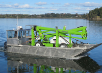 lightweight boom lift barge haul