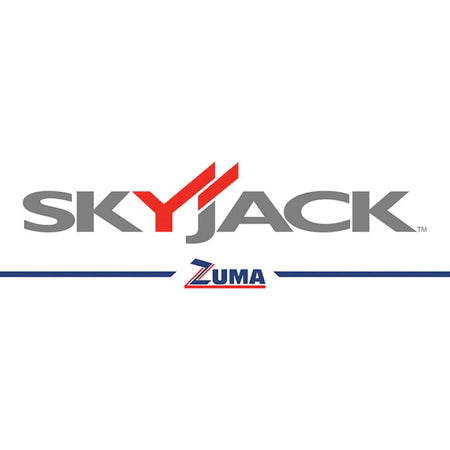 Skyjack logo with Zuma logo on a white background