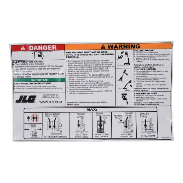 JLG Part 1001117179 Image 1