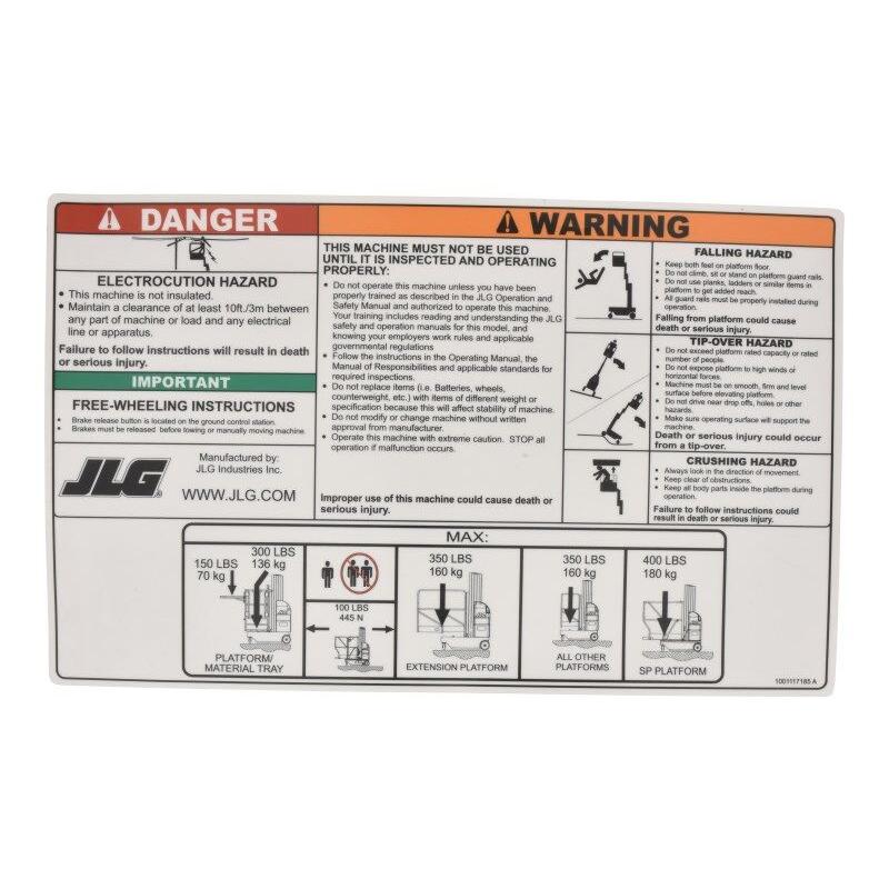JLG Part 1001117185 Image 1