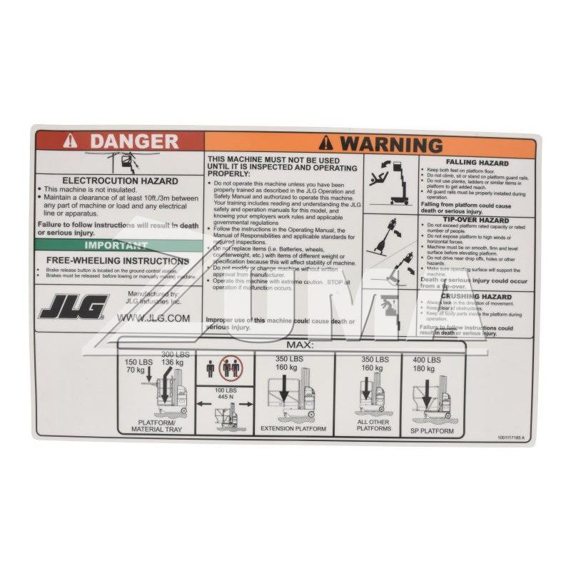 JLG Part 1001117185 Image 2