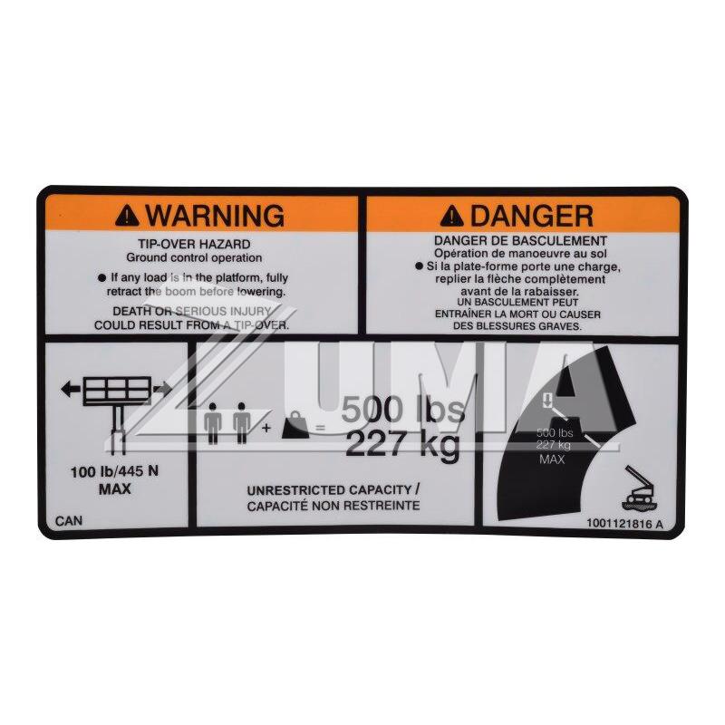 JLG Part 1001121816 Image 2