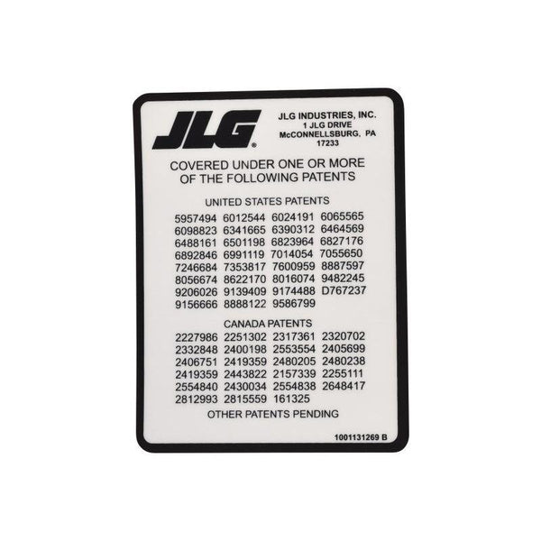 JLG Part 1001131269 Image 1