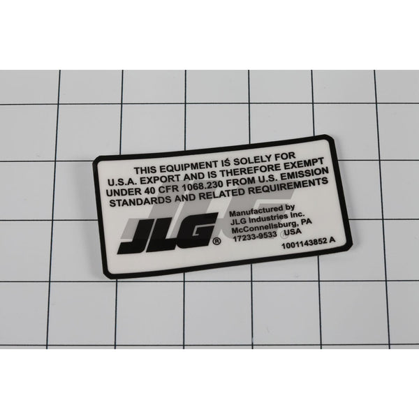 JLG Part 1001143852 Image 1