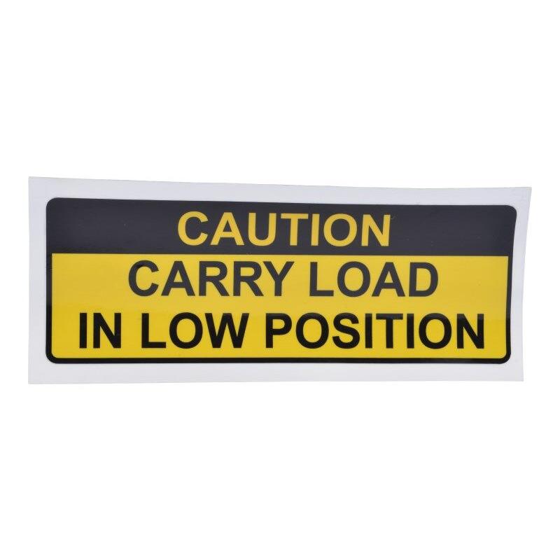 JLG Part # 10121318 - DECAL, CAUTION, CARRY LOAD LOW