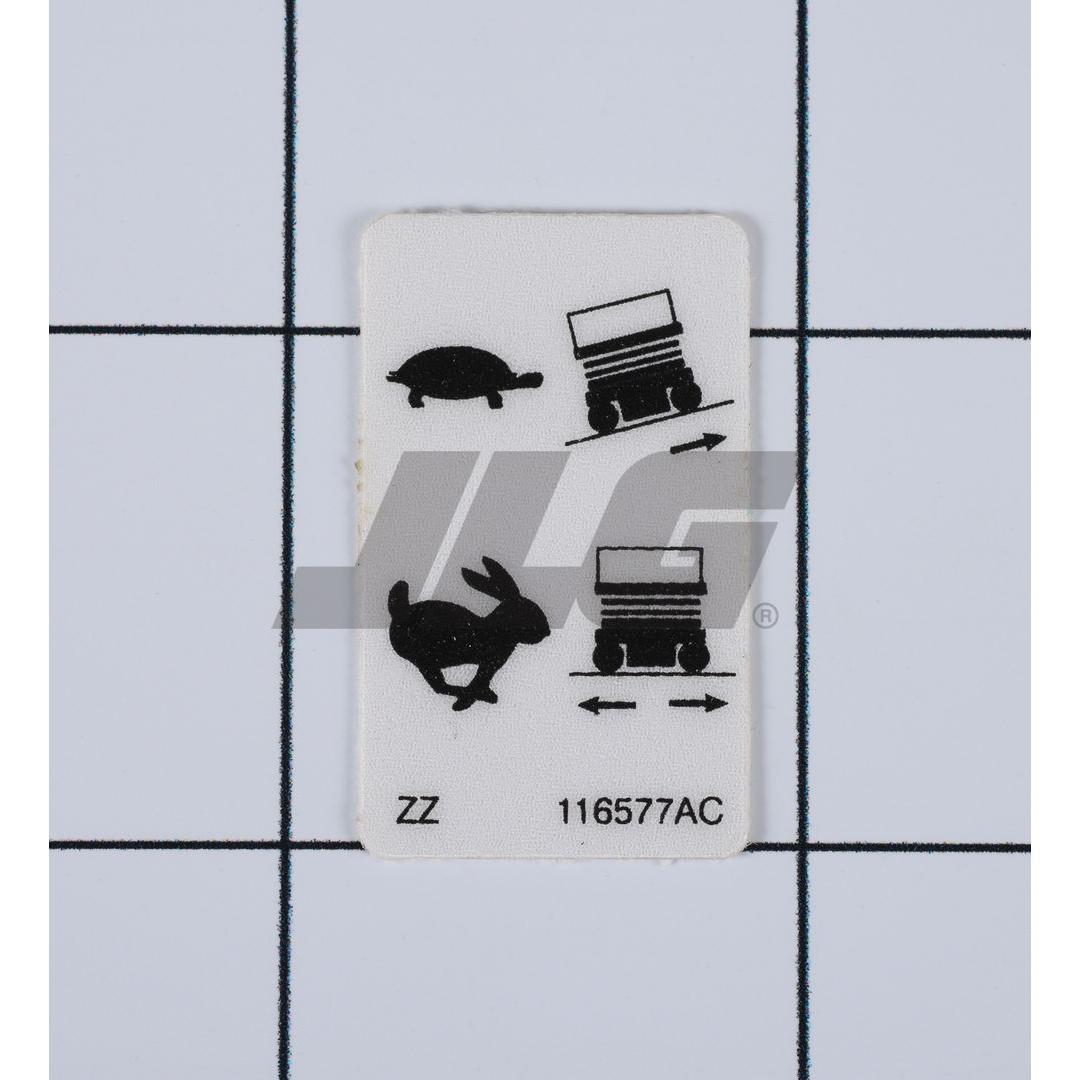 Skyjack Part # 116577 - Label, VL, Torque Normal & Hig