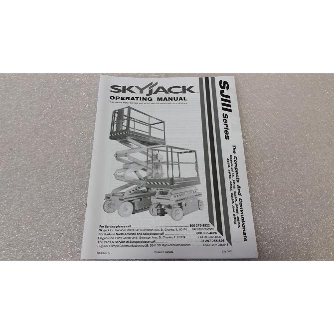 Skyjack Part 122882 Image 1