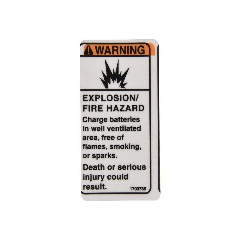 JLG Part # 1703785 - DECAL, WARNING-EXPLOSION