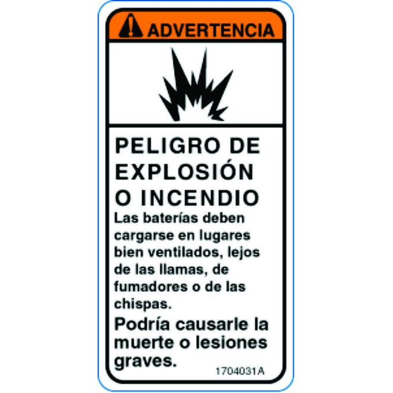 JLG Part # 1704031 - DECAL, EXPLOSION (LAT)