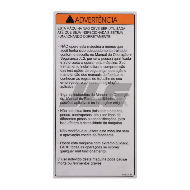 JLG Part 1705727 Image 1