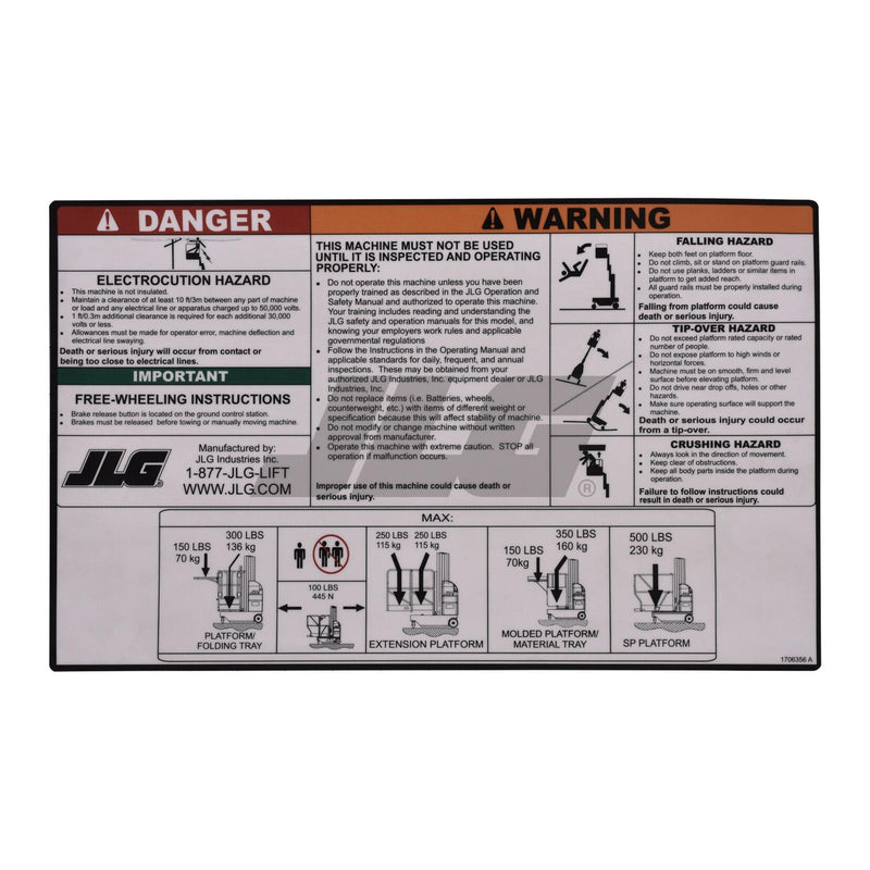 JLG Part 1706356 Image 1