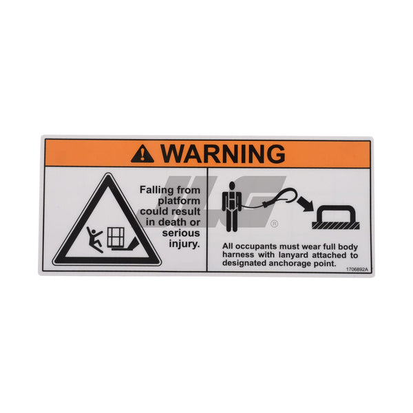 JLG Part 1706892 Image 1