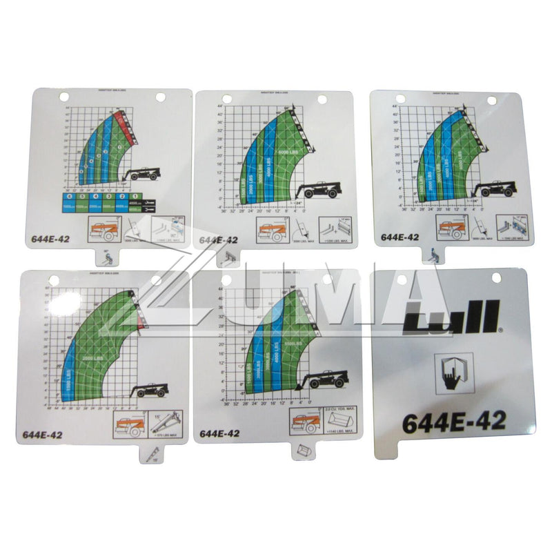 JLG Part # 2890238 - KIT (SERVICE), LOAD CHART REPLMT