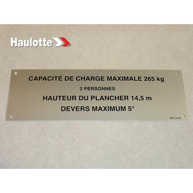 Haulotte Part 3078134190 Image 1