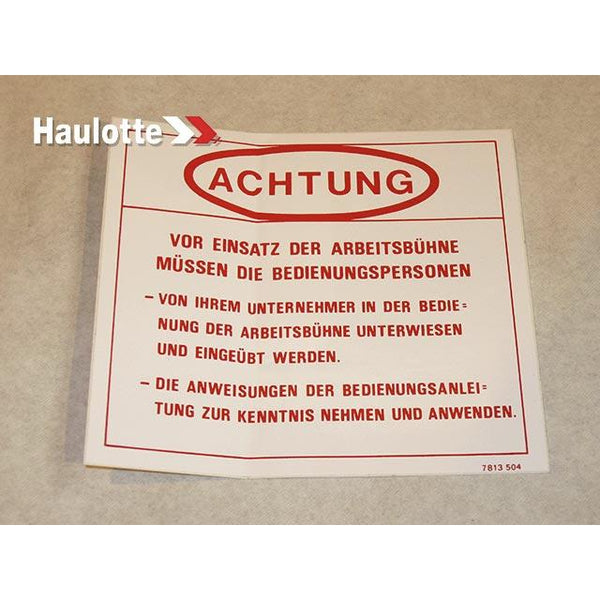 Haulotte Part 3078135040 Image 1