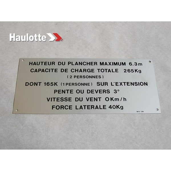 Haulotte Part 3078137281 Image 1
