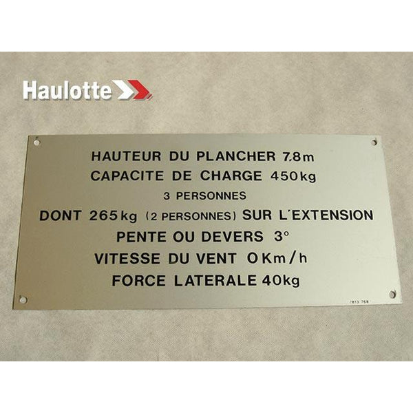 Haulotte Part 3078137680 Image 1