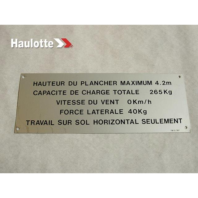 Haulotte Part 3078137870 Image 1