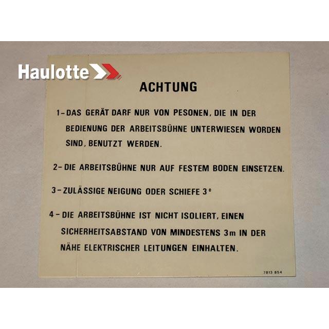 Haulotte Part 3078138540 Image 1