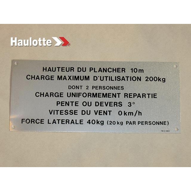 Haulotte Part 3078138630 Image 1