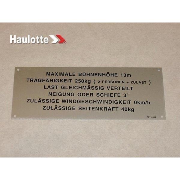 Haulotte Part 3078138820 Image 1