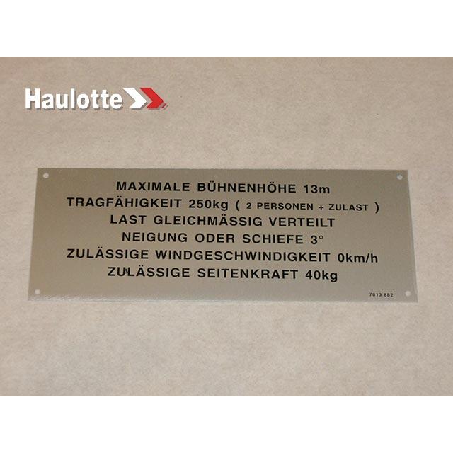 Haulotte Part 3078138820 Image 1