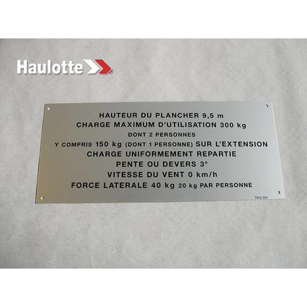 Haulotte Part 3078138870 Image 1