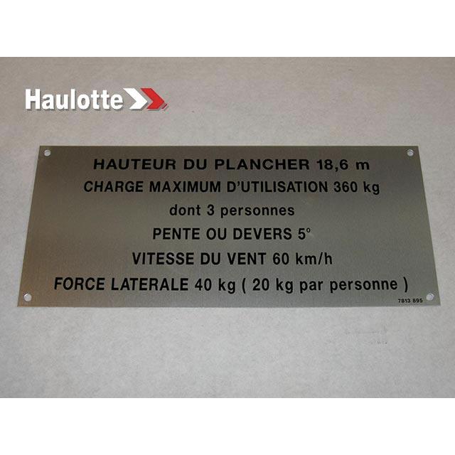 Haulotte Part 3078138950 Image 1