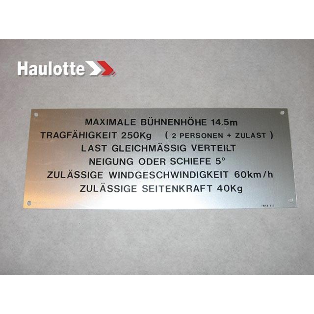 Haulotte Part 3078139170 Image 1