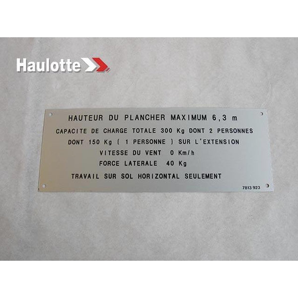 Haulotte Part 3078139230 Image 1