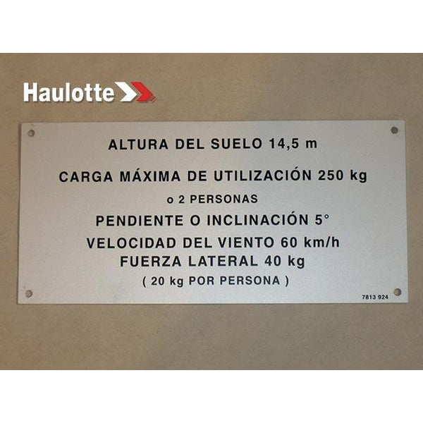 Haulotte Part 3078139240 Image 1