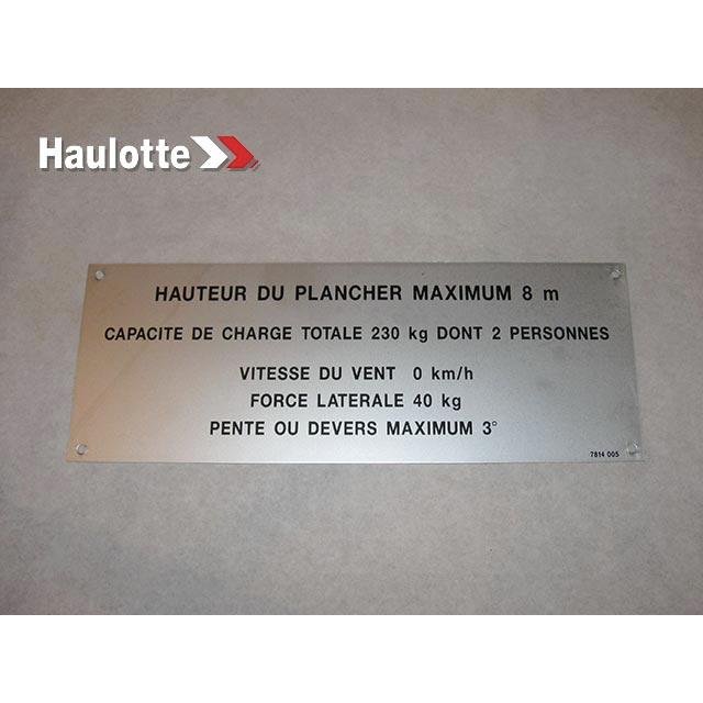 Haulotte Part 3078140050 Image 1