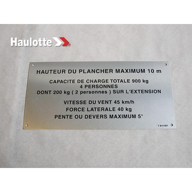 Haulotte Part 3078140570 Image 1