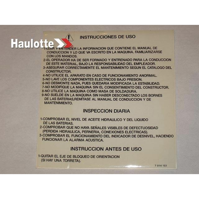 Haulotte Part 3078141510 Image 1