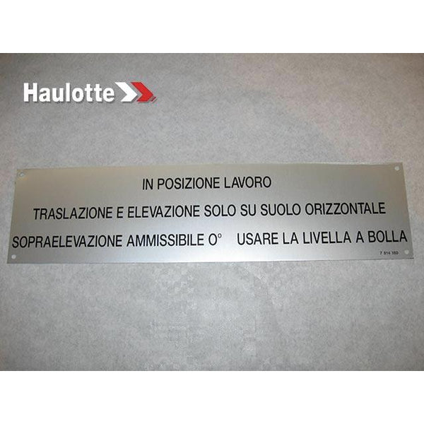 Haulotte Part 3078141800 Image 1